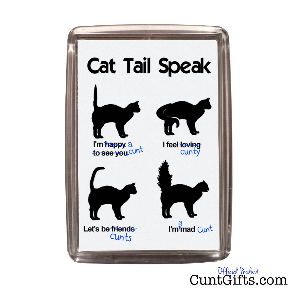 Cat Tail Speak - Magnet