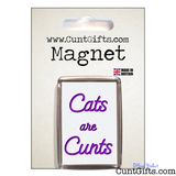 Cats are Cunts - Magnet in Packaging