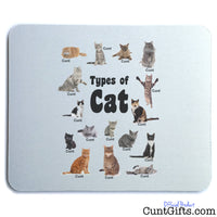 Cats are all cunts - Mouse Mat