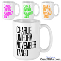 Charlie Uniform November Tango - Mug
