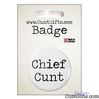 Chief Cunt 2 - Badge & Packaging