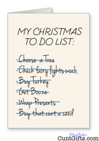 "Christmas to do list" - Christmas Card