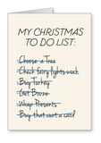 Christmas To Do List - Christmas Card