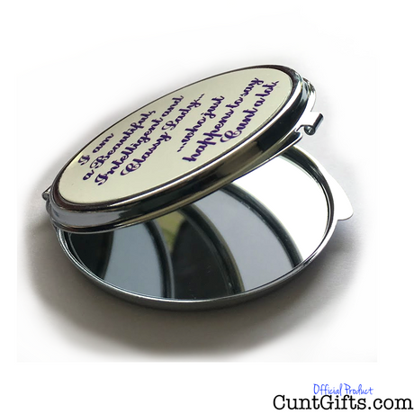Classy Lady Who Says Cunt - Compact Mirror - Angle