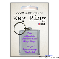 Classy Lady Who Says Cunt - Key Ring in Packaging