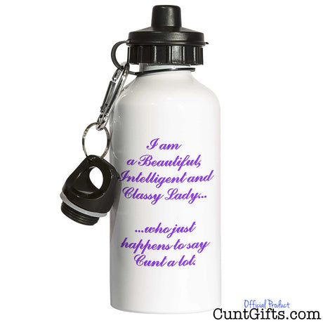 Classy lady who says Cunt a lot- Water Bottle