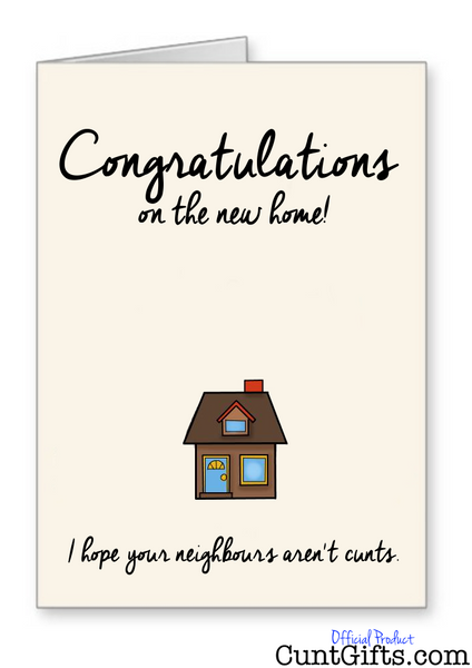Congratulations on the new home - Greeting Card