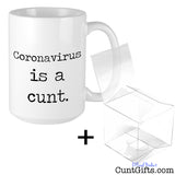 Coronavirus is a cunt - Mug and Gift Box