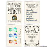 Cunt Christmas Card 4-Pack - Type B