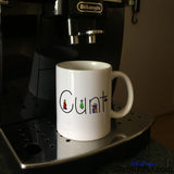 Christmas Cunt Mug on Coffee Machine