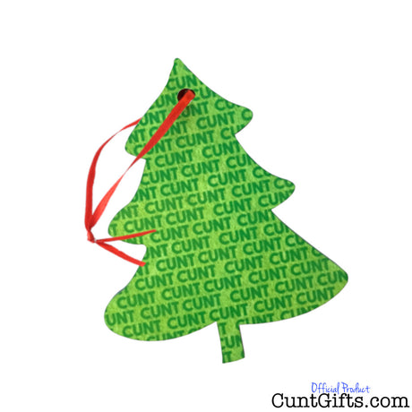 Cunt Tree - Christmas Tree Decoration Bauble - Single