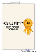 Cunt of the Year - Greetings Card