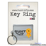 Cunt of the Year - Key ring in Packaging