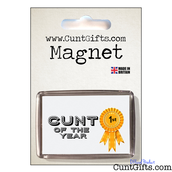 Cunt of the Year- Magnet in Packaging