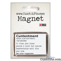 Cuntentment - Magnet in Packaging