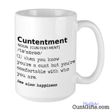 Cuntentment - Mug
