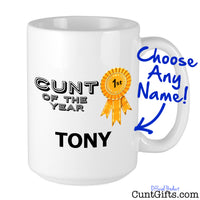 Cunt of the Year - Personalised Mug
