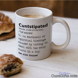 Cuntstipated - Mug with coffee and pastries