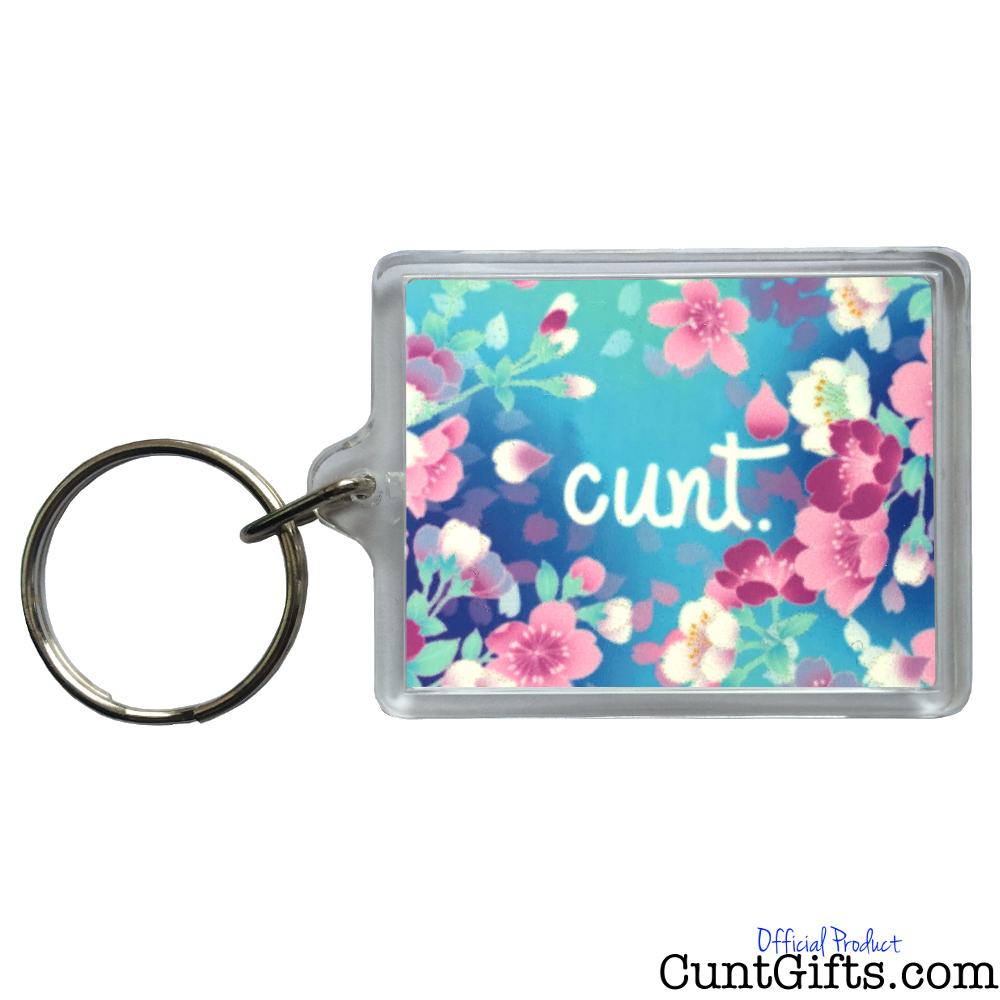Flower Cunt Keyring