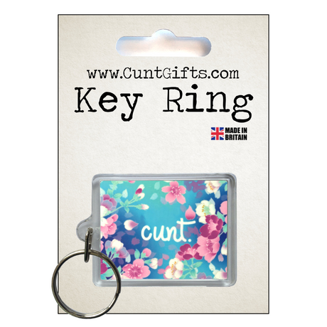 Flower Cunt Keyring in Packaging nl
