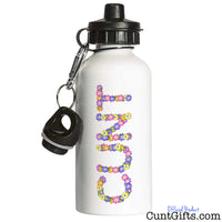 Flowery Cunt - Water bottle in white