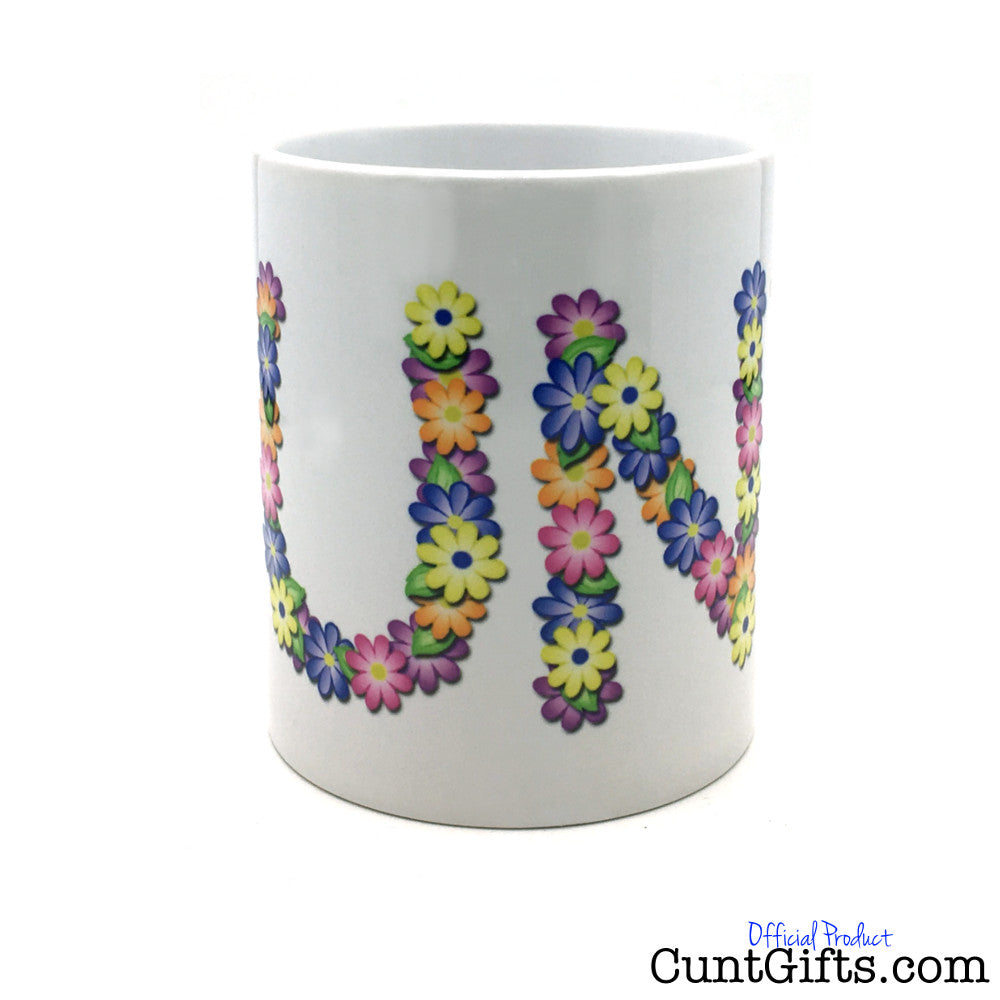 Flowery Cunt Mug - Side