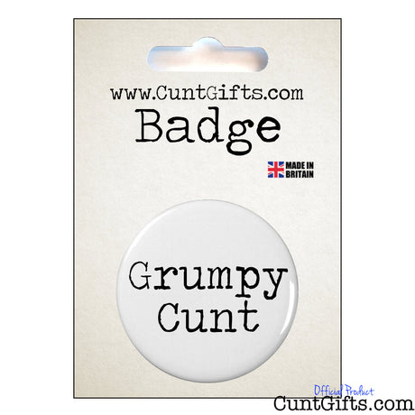 Grumpy Cunt - Badge & Packaging