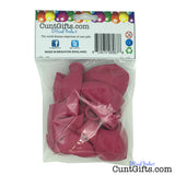 Happy Birthday You Cunt 10 Balloon Packaging Pink Back