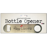 Happy Christmas You Cunt - Bottle Opener in Packaging nl