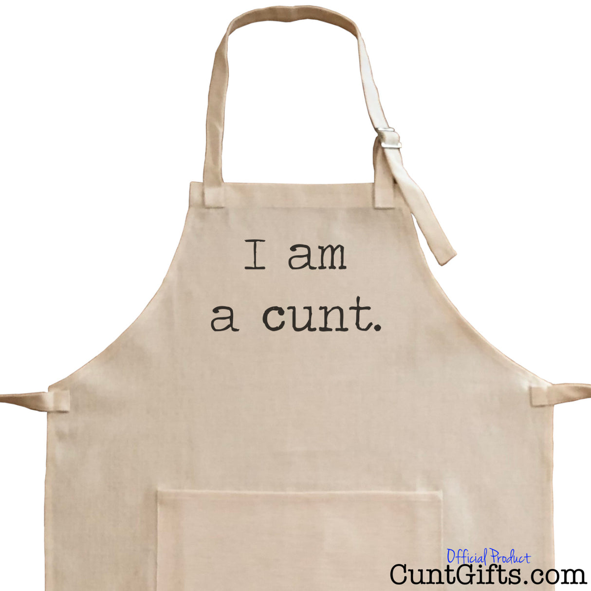 I am a Cunt - Apron - Close up 