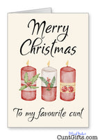 Merry Christmas To My Favourite Cunt - Card