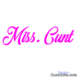Miss. Cunt Apron Design