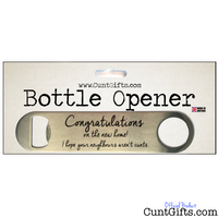 Congratulations Cunt Bags - Bottle Opener in Packaging