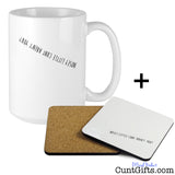 Nosey Cunt Mug and Drinks Coaster