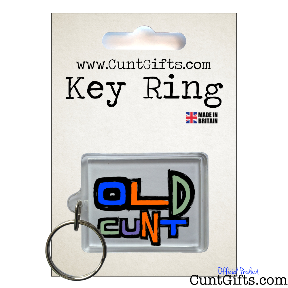 Old Cunt - Key Ring in Packaging