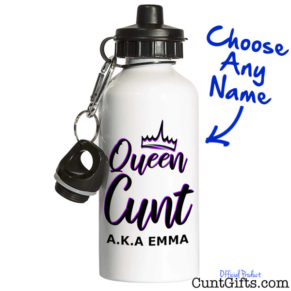 Queen Cunt - Water Bottle Personalised