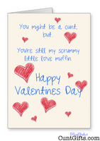 "Scrummy Little Love Muffin" - Valentines Day Card