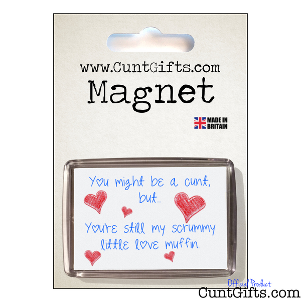 Scrummy Love Muffin - Magnet in Packaging