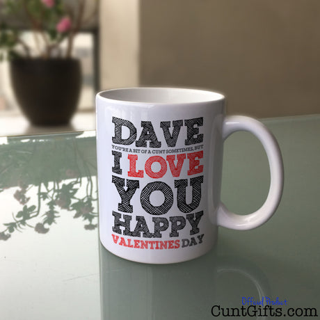Sometimes You're Bit of a Cunt - Mug on Glass Table