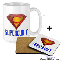 Supercunt Mug and Drinks Coaster