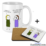 Swearing is so unattractive ya cunt - Mug and Drinks Coaster
