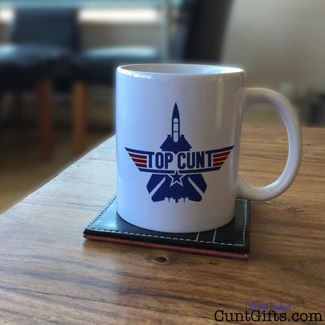 Top Cunt Mug on Coffee Table
