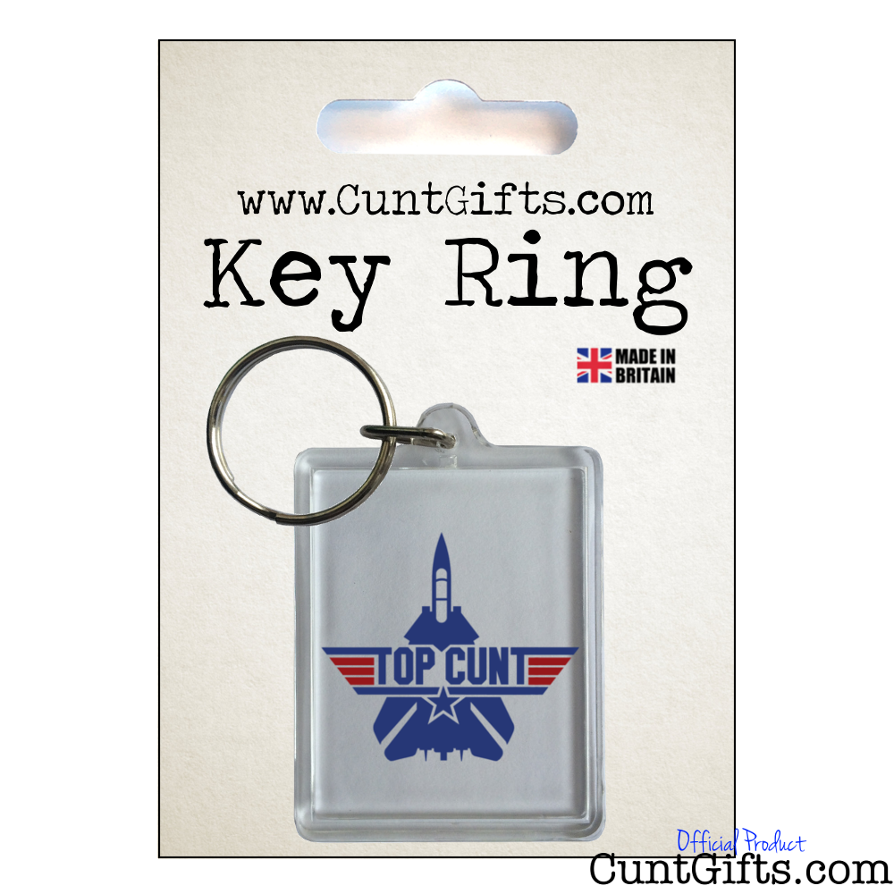 Top Cunt Keyring in Packaging