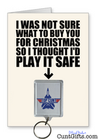 Top Cunt Play It Safe - Christmas Card