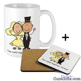 Two Cunts Together Forever - Mug and Drinks Coaster