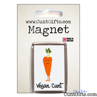 Vegan Cunt - Magnet in Packaging - Carrot