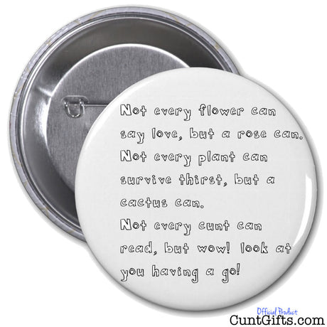 Wow! you can read cunt - Badge in Packaging