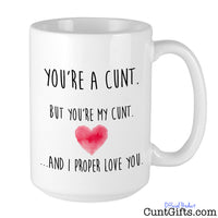 You're a cunt and I proper love you - Mug