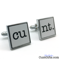 cu nt - White Cufflinks Square unboxed Angle 1000