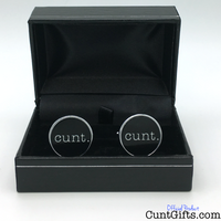 cunt. - Cufflinks in Black - Boxed
